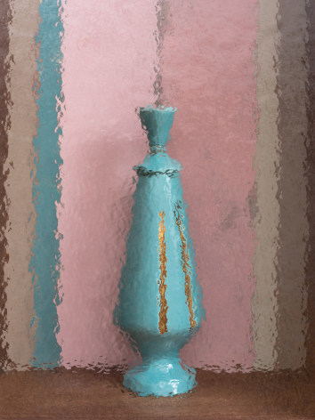 Kamrooz Aram, Domestic Composition (Homage to the Neon Virgin) (detail), 2025