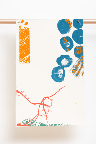 G&uuml;lşah Mursaloğlu, Dog Days in Retrospect_3, 2022, Silkscreen on hand-made paper, 22 x 35 cm