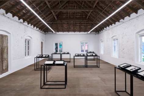 Seher Shah, Notes from a City Unknown, 2021, Installation view at Kochi-Muziris Biennale 2022
