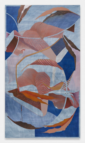 Maryam Hoseini, Kinds Of Water, 2025, Oil, acrylic, ink and color pencil on wood panel