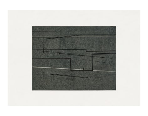 Seher Shah, Variations in Grey (9), 2020-2021, Graphite dust and ink on ivory Russian paper, 21 x 29 cm