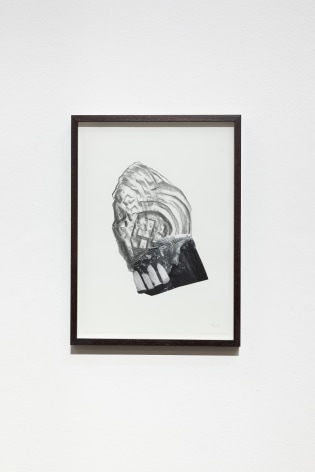 Hera B&uuml;y&uuml;ktaşciyan, Soma Vol I, 2022, Graphite drawing and collage with archival print on paper, 42 x 29.5 cm