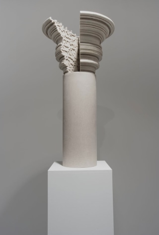 Nazgol Ansarinia, Article 51, Pillars, 2014, Cast resin &amp;amp; paint, 33 x 33 x 62 cm