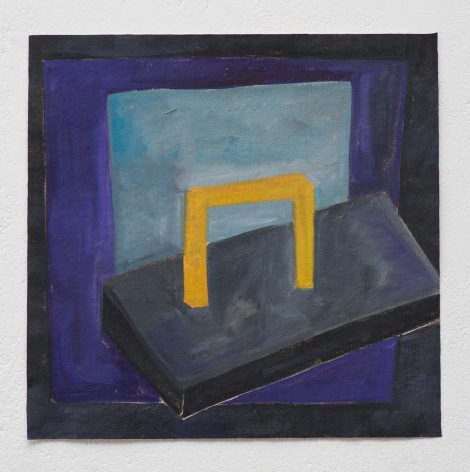 Ana Mazzei, Stage: comic, 2023-2024, Oil and pastel on canvas, 42.7 x 43.3 cm
