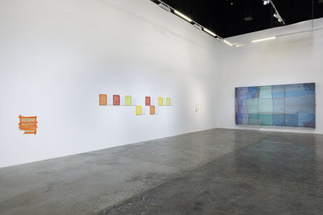 Bound: Textiles Between Loss and Repair, curated by Murtaza Vali, Installation view at Green Art Gallery, Dubai, 2024