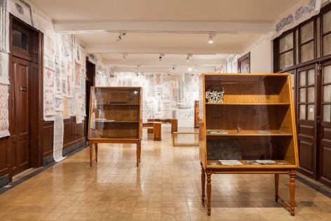 Michael Rakowitz,&nbsp;The Flesh Is Yours, The Bones Are Ours, 2015, Installation view at&nbsp;Galata Greek Primary School, 14th Istanbul Biennial, Turkey, 2015