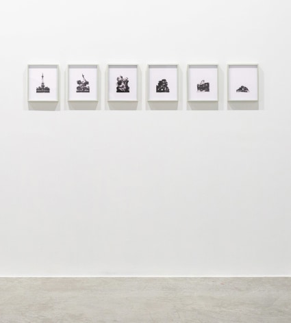 Aslı &Ccedil;avuşoğlu, The Demolition of the Russian Monument at Ayestefanos, 2011, Mixed Media, 6 Pieces, 31.5 &times; 26.5 cm (each)