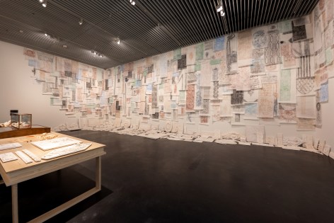 Michael Rakowitz,&nbsp;The flesh is yours, the bones are ours, 2015, Installation view at Jameel Arts Centre, Dubai, UAE, 2020