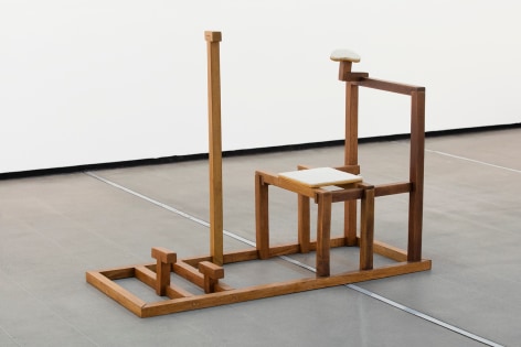 Ana Mazzei, Death, 2015, Wood and felt, 110 x 160 x 60 cm