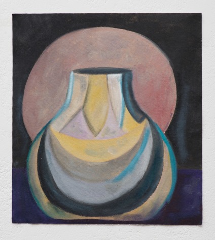 Ana Mazzei, Vase: mystic, 2023-2024, Oil and pastel on canvas, 38.5 x 43.9 cm