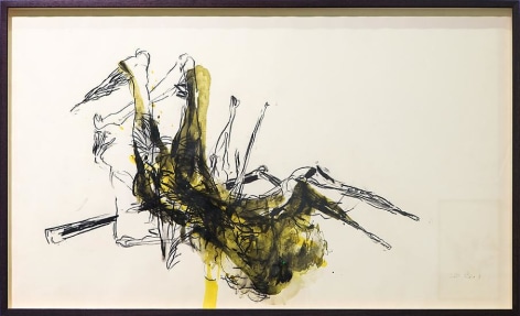 Shawki Youssef, On humdrum killing, 2013, Mixed media on paper, 60 x 100 cm