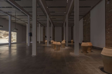 Rossella Biscotti,&nbsp;The City, 2018 and&nbsp;Trees on Land, 2021, Installation view at&nbsp;Fabra i Coats: Contemporary Art Center of Barcelona, Spain, 2023