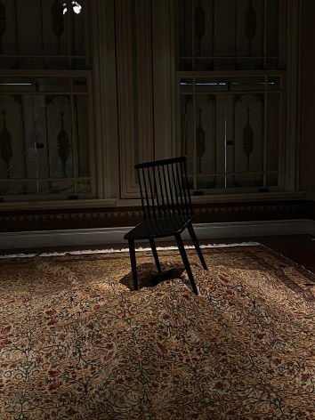 Hera B&uuml;y&uuml;ktaşcıyan, The Island, 2012, Carpet and wooden chair