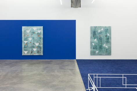 Ancient Blue Ornament,&nbsp;Kamrooz Aram, Installation view at Atlanta Contemporary, Atlanta, Georgia, 2018