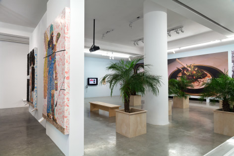 Dispute Between the Tamarisk and the Date Palm,&nbsp;Michael Rakowitz, Installation view at REDCAT, Los Angeles, 2019