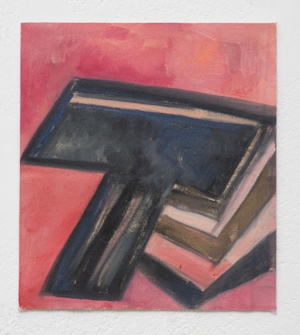 Ana Mazzei, Joker: T, 2023-2024, Oil and pastel on canvas, 34.5 x 31 cm