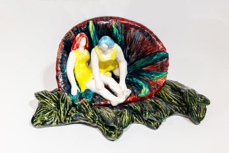 Dorsa Asadi, The resurrection of Elle and Belle, 2023, Ceramics, Composed of 2 pieces