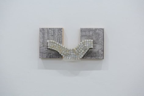 Hera Büyüktaşçıyan, An Icon of a Marble King I, 2016, Wood and marble, 17 x 37 x 8 cm