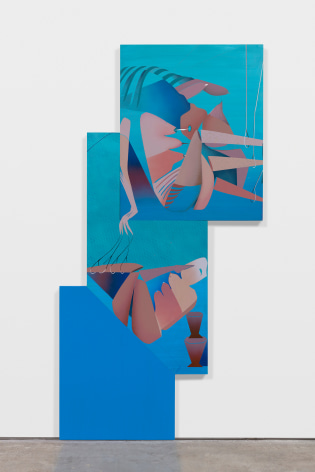 Maryam Hoseini,&nbsp;Hello-Goodbye Bad Dreams, 2020, Acrylic, ink and pencil on wood panel