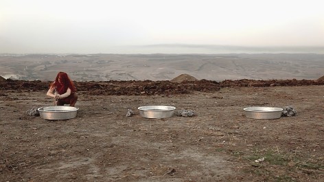 Fatma Bucak, Scouring The Press (still), 2016, HD digital video, colour, sound, 9 min&nbsp;20 sec