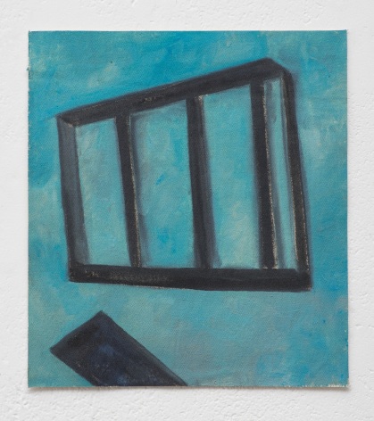 Ana Mazzei, Joker: grid, 2023-2024, Oil and pastel on canvas, 34.2 x 31.1 cm