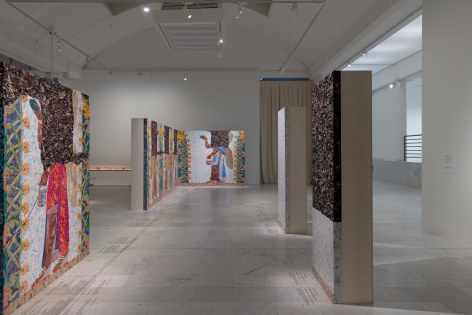Michael Rakowitz, Proxies for Poets and Palaces, 2025, Installation view at Stavanger Art Museum, Norway, 2025