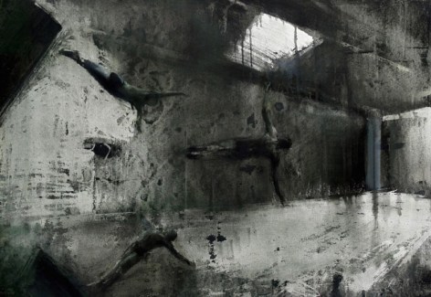 Zsolt Bodoni, Educatio, 2012, Acrylic and oil on canvas, 70 x 100 cm