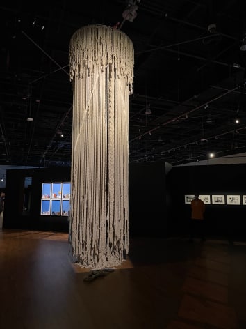 Afra Al Dhaheri, Jadael&nbsp;(Braids), 2021, Cotton rope on steel ring, 600 x 600 cm