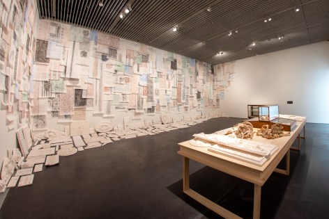 Michael Rakowitz,&nbsp;The flesh is yours, the bones are ours, 2015, Installation view at Jameel Arts Centre, Dubai, UAE, 2020
