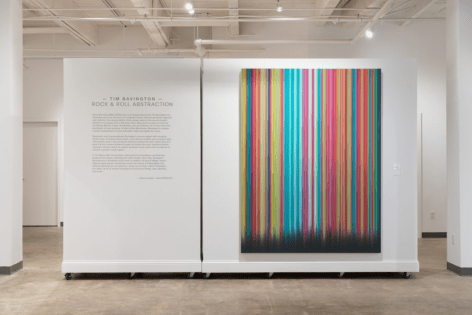Tim Bavington: Rock &amp;amp; Roll Abstraction, installation view. Photography by Kyle Dubay.