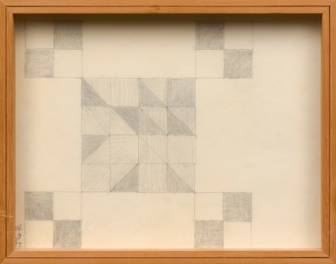 This is an image of a work on paper made by Ruth Vollmer in 1977 titled: 8/7/77.