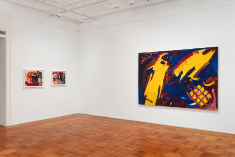 This is an image of an exhibition of paintings by Malcolm Mooney on view at Tilton Gallery.