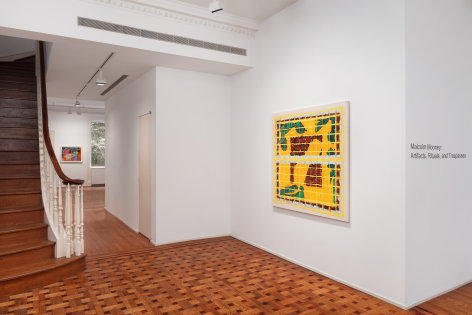 This is an image of an exhibition of paintings by Malcolm Mooney on view at Tilton Gallery.