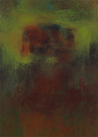 This is an image of a painting made by Rebecca Purdum in 1987 titled: But Where There is Danger, What Saves Grows, too.