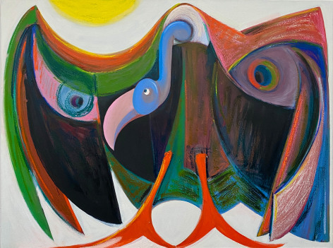 Antone K&ouml;nst, &quot;Vulture&quot;, 2020, oil on canvas, 36 x 48 inches (91 x 122 cm).