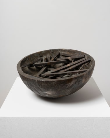 This is an image of a bronze sculpture made by Ruth Vollmer in 1962 titled: Cosmic Fragments.
