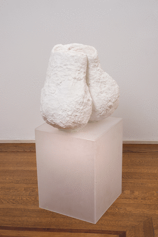 Fred Holland &quot;Balzac&quot;, 2015 Plaster, wire, and Plexiglas 38 x 22-1/2 x 15 inches