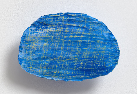 This is an image of an artwork made by Abby Robinson in 2023 titled: Form (Blue Lime Drawing).