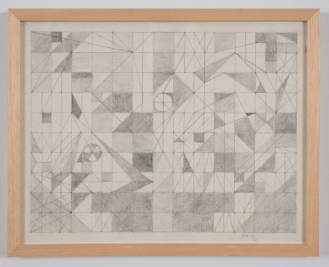 This is an image of an untitled work on paper made by Ruth Vollmer in 1977.