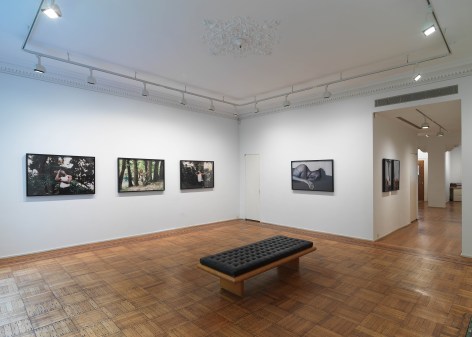 This image is an installation view of Texas Isaiah's photographs installed at Tilton Gallery.