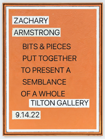 This is an image of a painting by Zachary Armstrong made in 2022 titled: Title Sign.