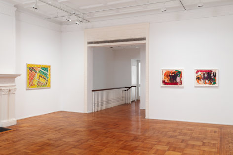 This is an image of an exhibition of paintings by Malcolm Mooney on view at Tilton Gallery.