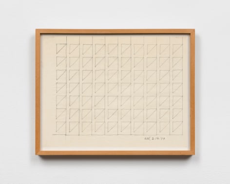 This is an image of a work on paper made by Ruth Vollmer in 1979 titled: I. 14.79.