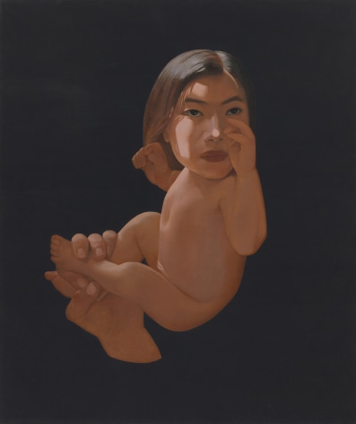 This is a painting by Ma Liuming made in 1997 titled &quot;Baby #17&quot;.