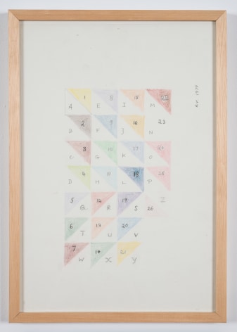 This is an image of an untitled work on paper made by Ruth Vollmer in 1978.