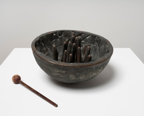 This is an image of a bronze sculpture made by Ruth Vollmer in 1961 titled: Musical Forest.