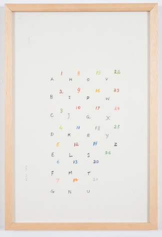 This is an untitled work on paper made by Ruth Vollmer in 1978.