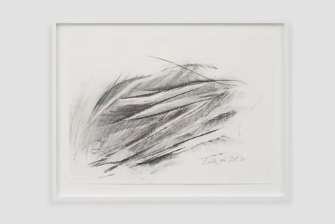 Laddie John Dill Study for EST VI, 2022 Graphite and charcoal on paper 17&frac12; x 24 in. 21&frac14; x 27&frac34; in. (framed)