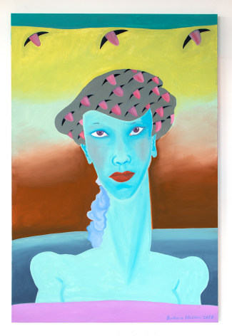 Beret of Tongues, 2020  Oil on canvas  72 x 48 in