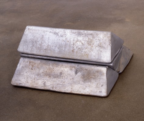 Carl Andre ALMEAR, 2002 4 aluminum ingots each: 4 x 17 3/4 x 6 3/4 in. (10.2 x 45.1 x 17.1 cm) overall: 8 3/4 x 18 x 15 in. (22.2 x 45.7 x 38.1 cm)